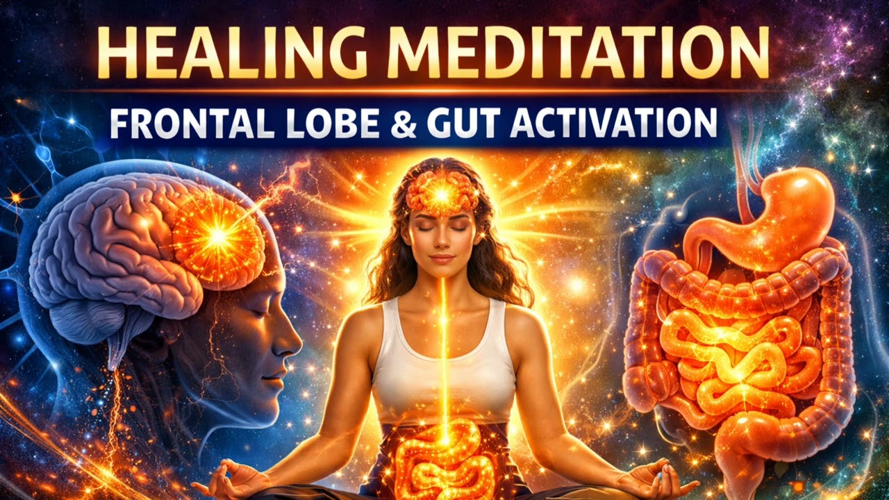 Activate Your Frontal Lobe & Heal Your Gut | Powerful Healing Meditation #manifestation #fyp 