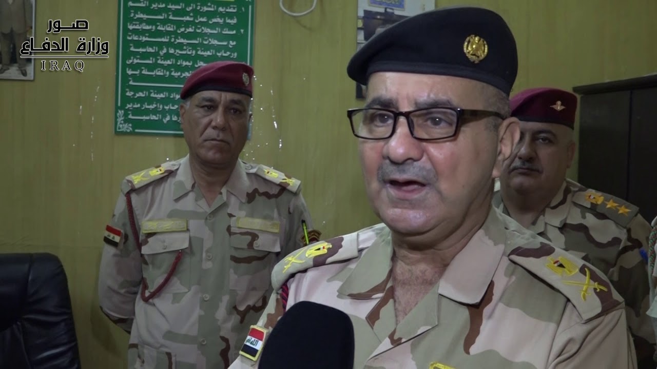 المفتشية العسكرية العامة تجري التفتيش الفحصي لمديرية العينة والصنف الاداري