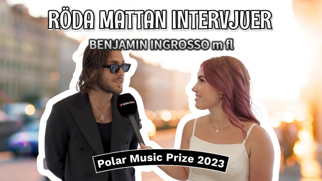 R&ouml;da mattan intervjuer med Benjamin Ingrosso m fl (Polar Music Prize 2023)