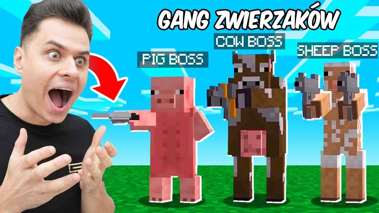 Minecraft, ale WSZYSTKIE Zwierzęta mają BROŃ!