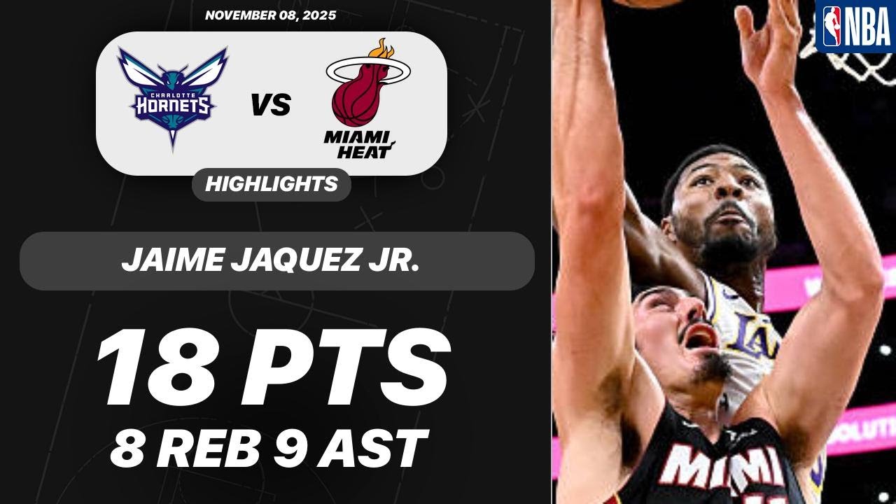 Jaime Jaquez Jr. vs Charlotte Hornets | 18 PTS 8 REB 9 AST 2 BLK | NBA 11-08-2025 Highlights