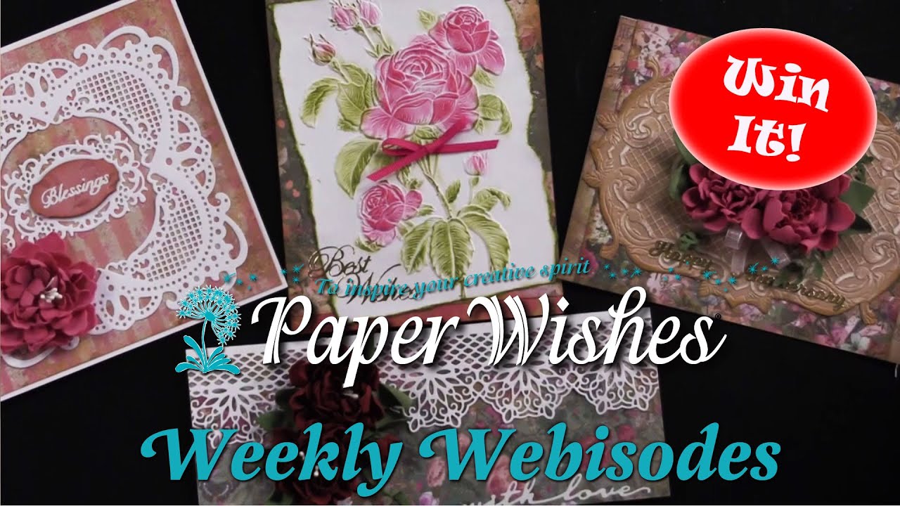 4 Elegant Cards Using Vintage Rose Collection by Crafter's Companion