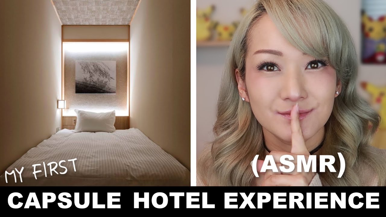 My First CAPSULE HOTEL Experience (ASMR Vlog & Review)