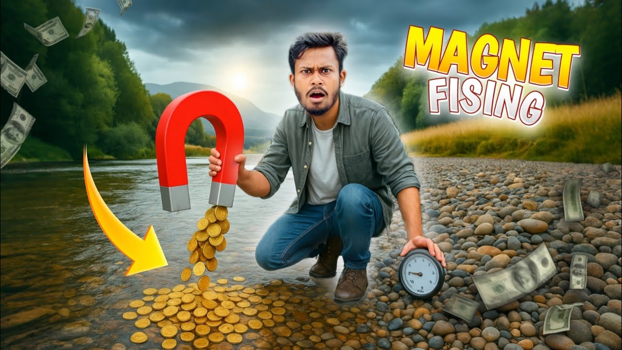 MAGNET FISING করে কতো টাকা ইনকাম করা যায়🧲🤑#magnetfishing#omgvloge#vairalvideo#omgalaminyt