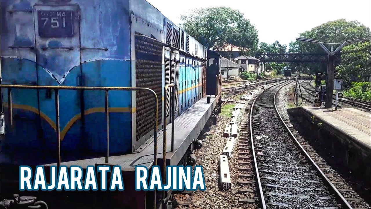 Departure of Rajarata Rajina express train from Galle railway station