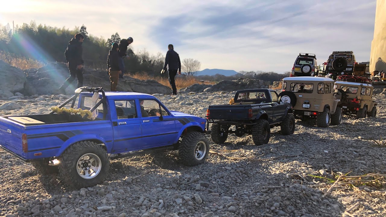 RC4WD Trail Finder 2 / Gelande2 FJ40 / ScaleCrawler かわせみ河原ロック 2022.01.09🇯🇵