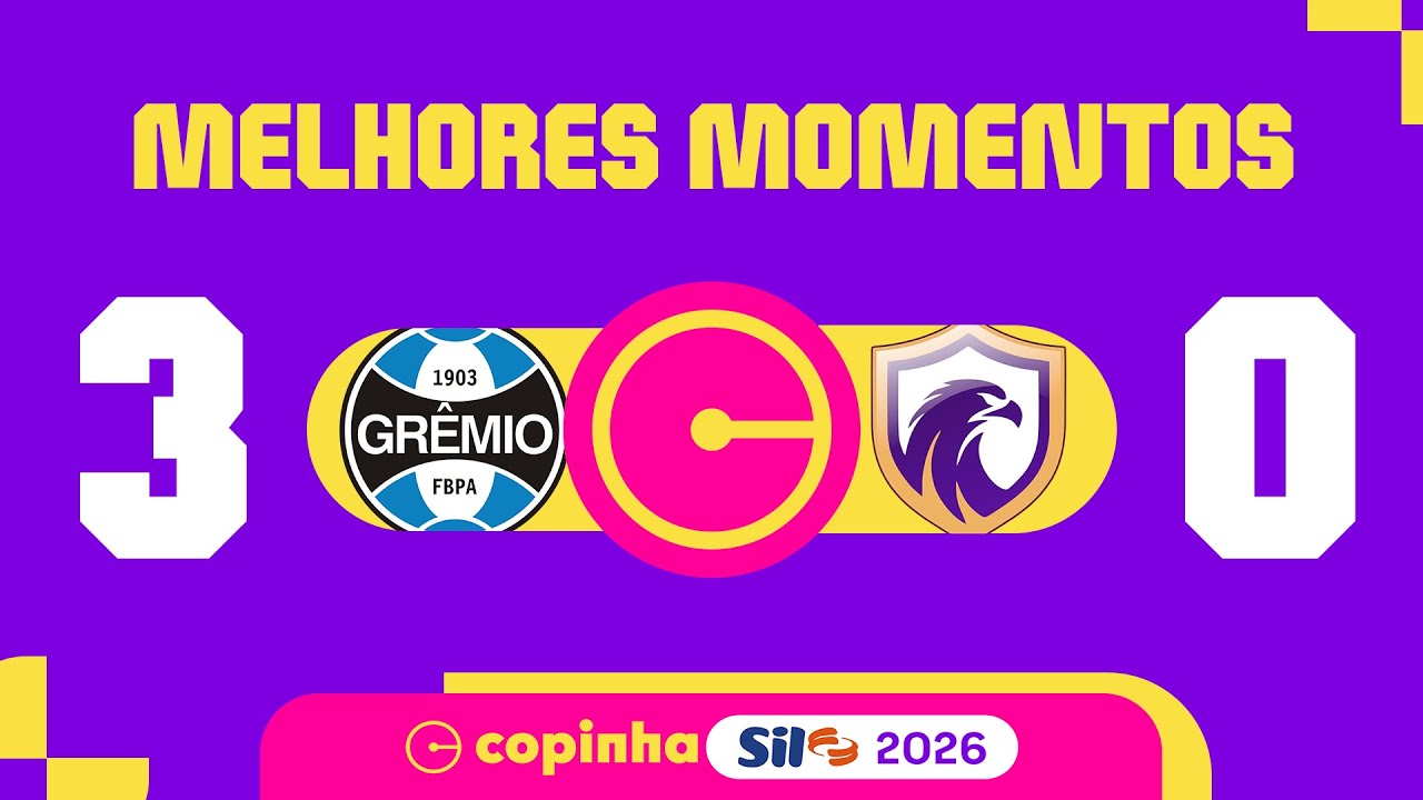 GRÊMIO 3 X 0 FALCON | MELHORES MOMENTOS | 1ª RODADA | COPINHA SIL 2026