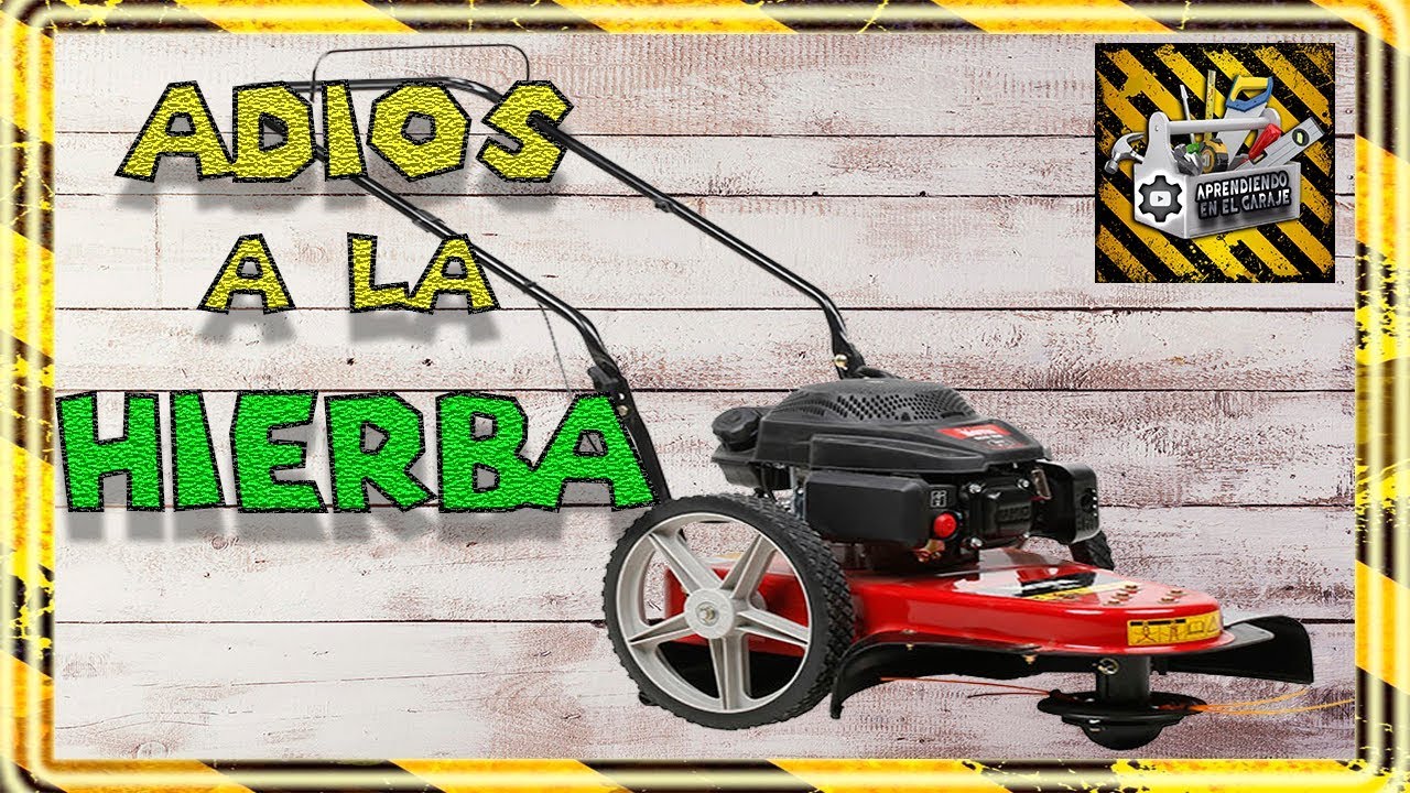 desbrozadora de gasolina con ruedas