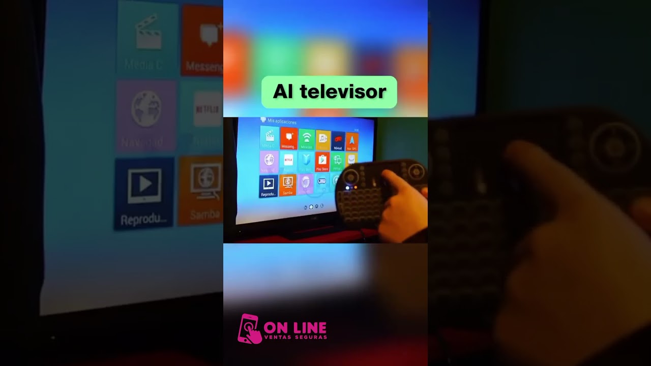 TECLADO INAL&Aacute;MBRICO CONTROL REMOTO AIR MOUSE SMART TV BOX PC