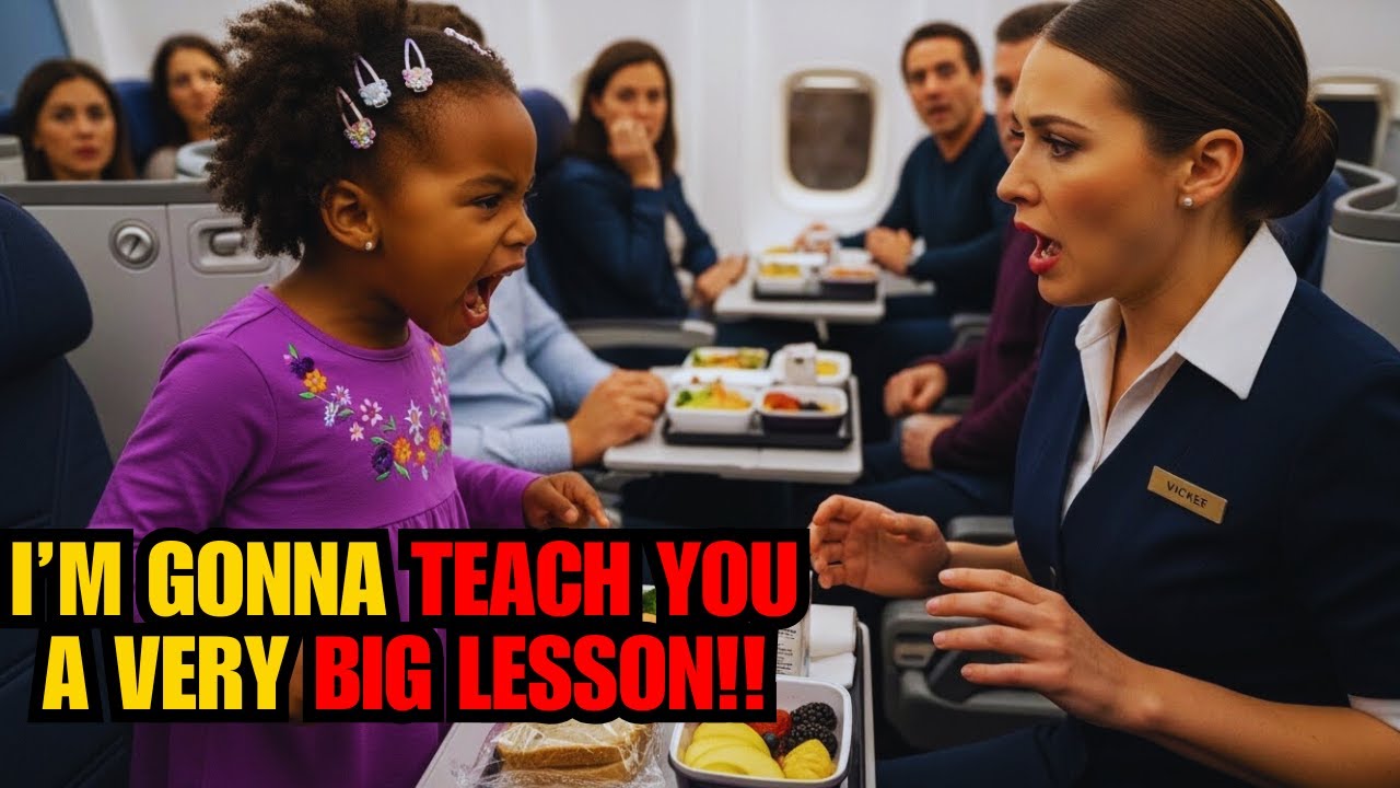 Little Black Girl Shuts Down Racist Flight Attendant After Being Served Spoiled Food in First Class