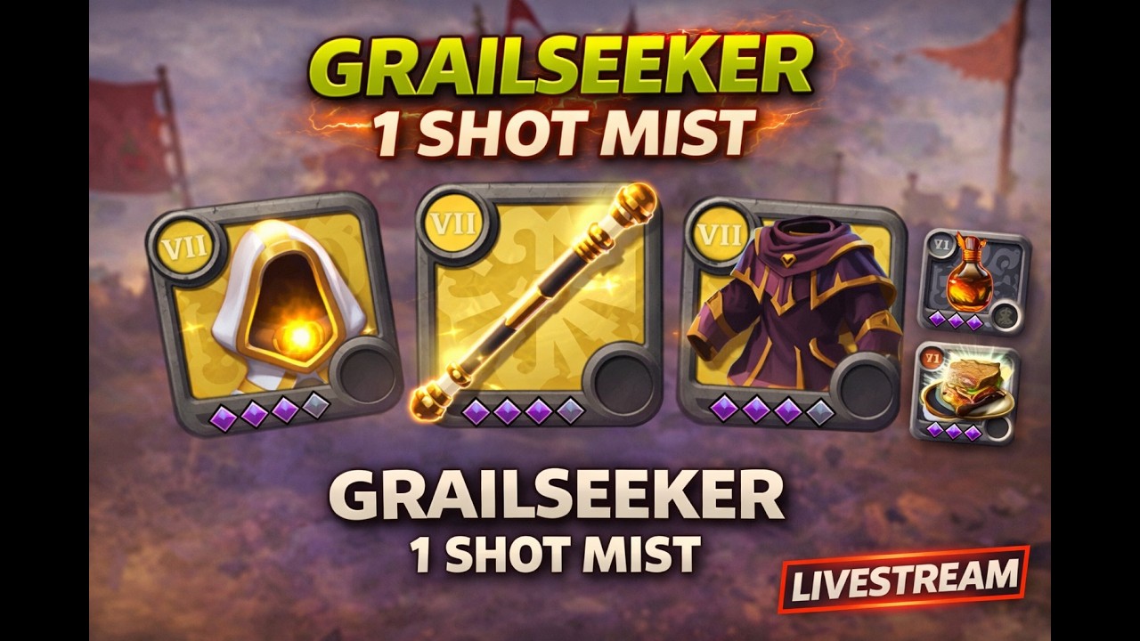 🔴 Grailseeker ONE SHOT in Lethal Mists | Albion Online Solo PvP