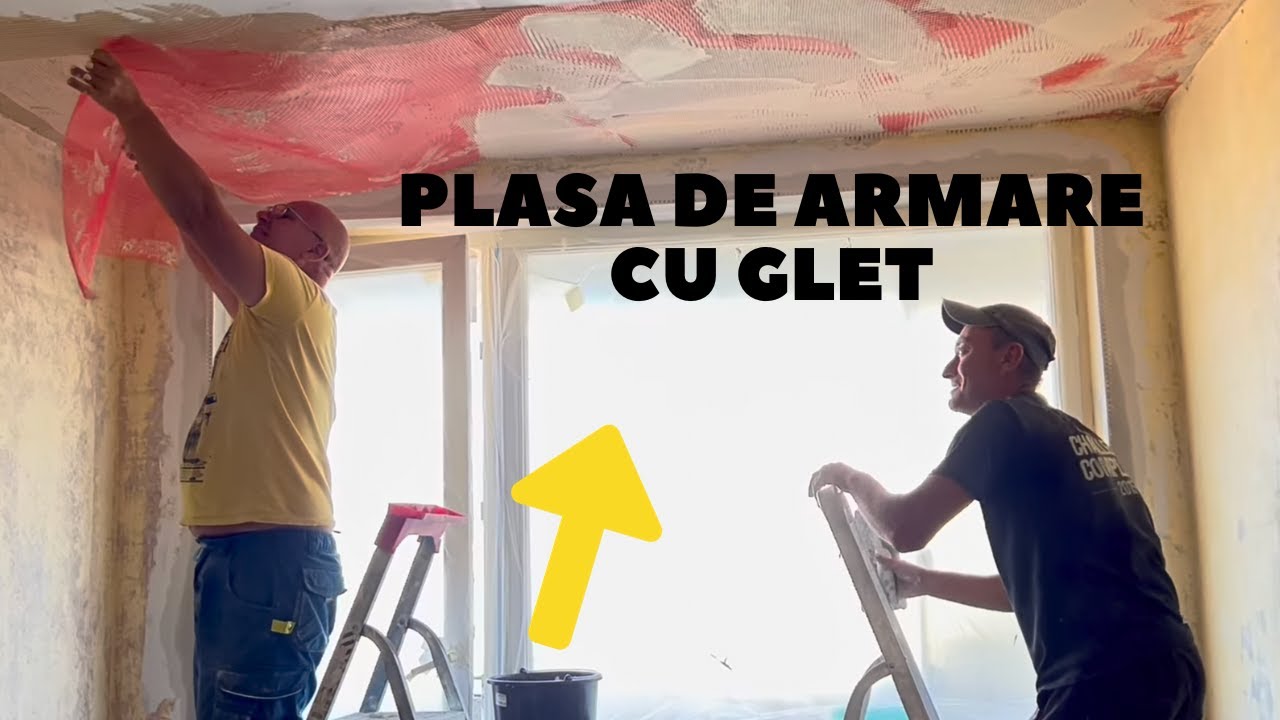 Cum punem plasa de armare cu glet de încărcare pe baza de var.