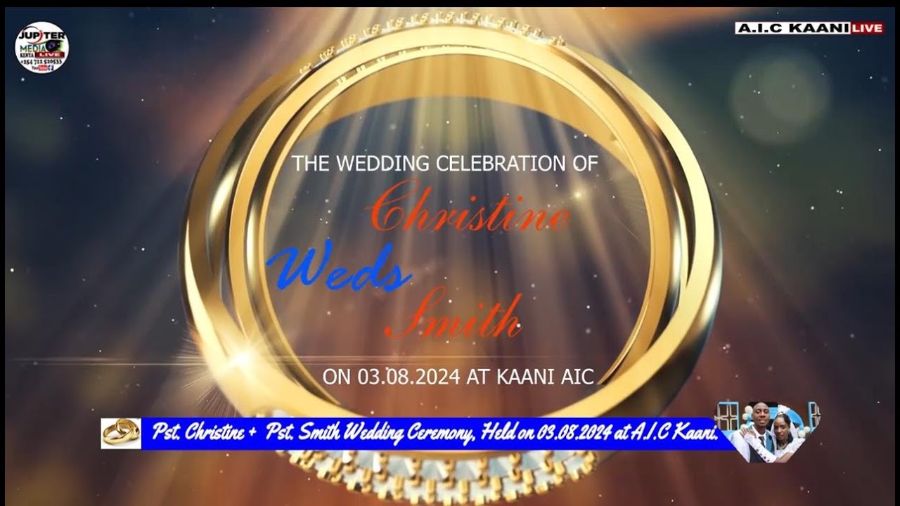 Christine weds Smith on 03. 08.2024 at Kaani AIC Machakos