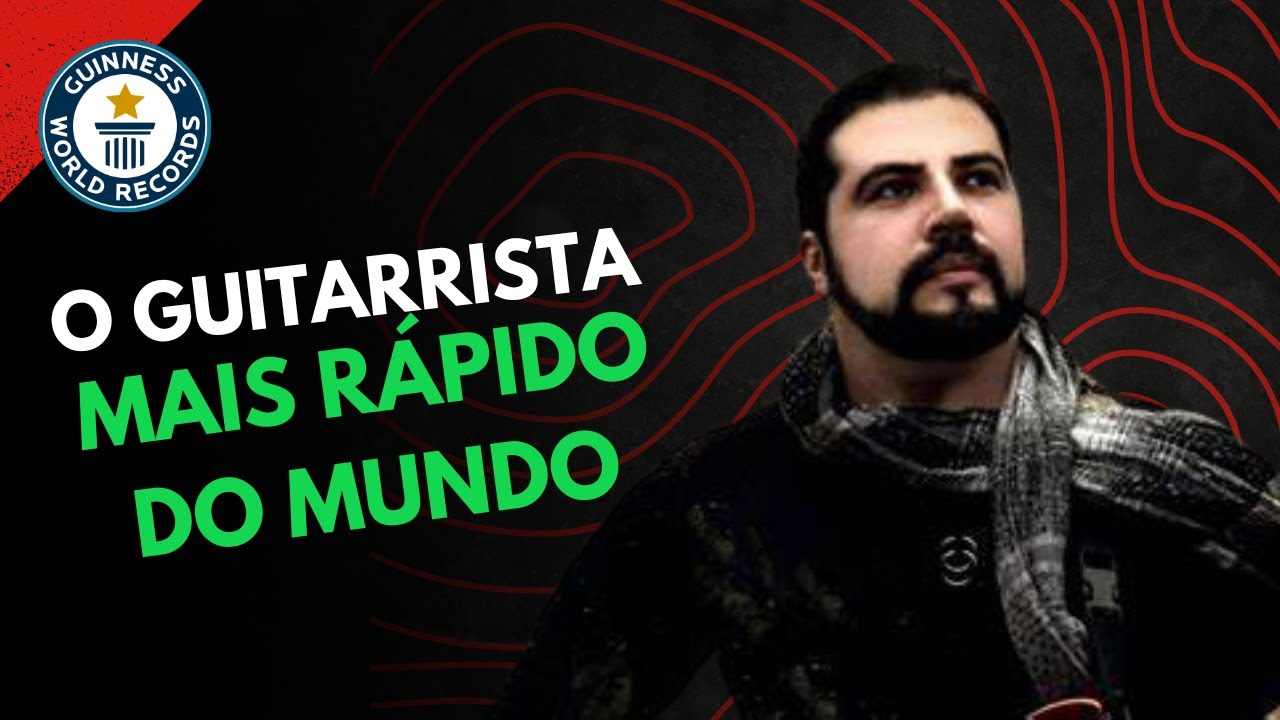 Ele é considerado o GUITARRISTA MAIS RÁPIDO DO MUNDO PELO GUINNESS BOOK