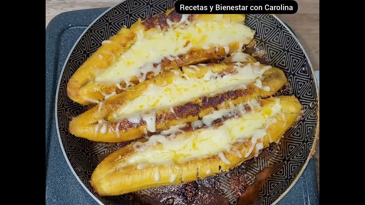 Como asar pl&aacute;tanos con Queso sin horno en la sart&eacute;n