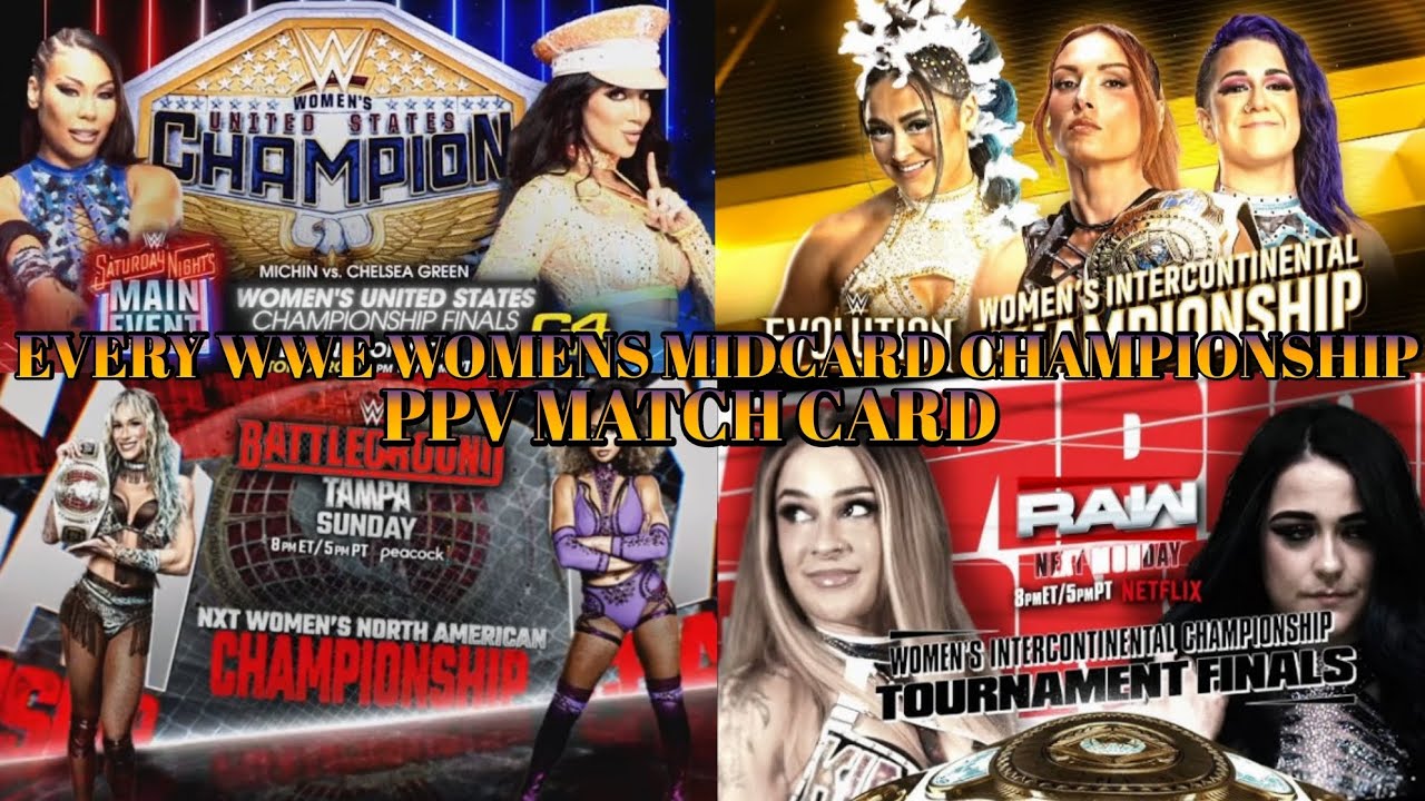 Все матчи PPV за женский титул WWE (2024-2025), включая смены титулов и специальные предложения.