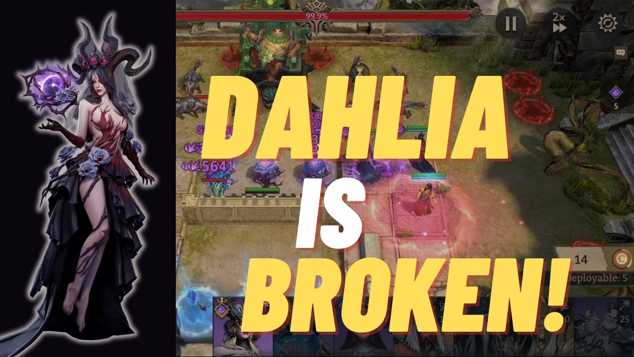 DAHLIA is pushing insane damage! Dahlia Guide, Build and Gear Raid 1 Showcase | Watcher of Realms