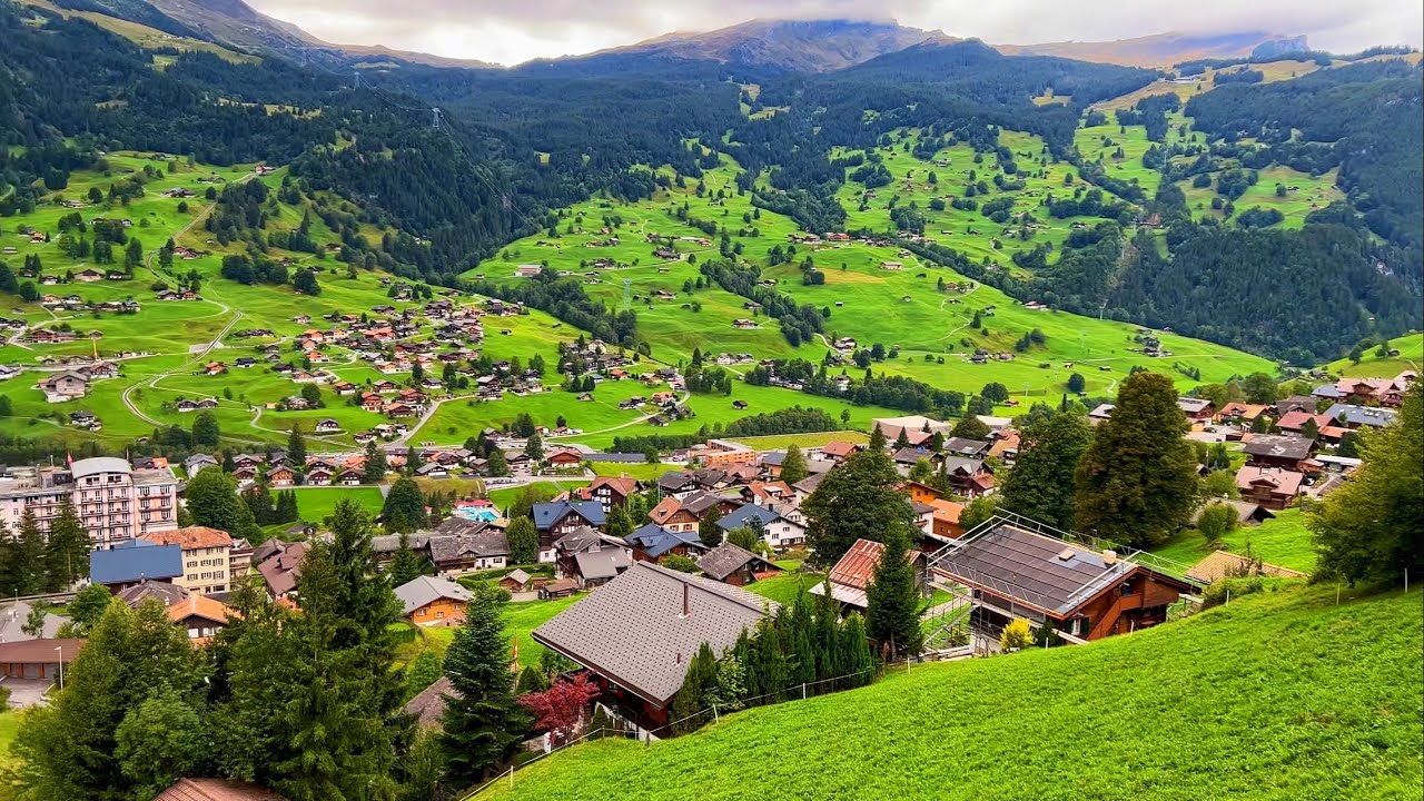 Grindelwald, Switzerland 4K - The most beautiful villages in the World - walking tour