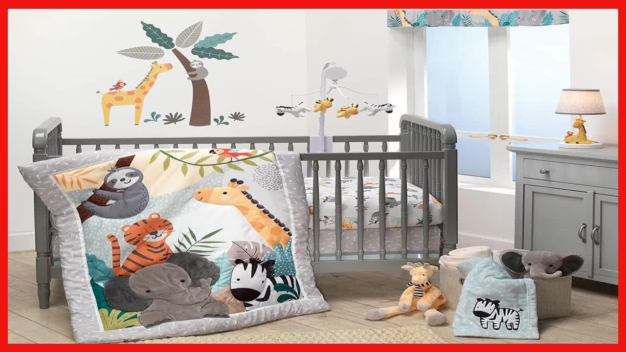 Transform Your Nursery with This Adorable Jungle Themed 3 Piece Baby Bedding Set