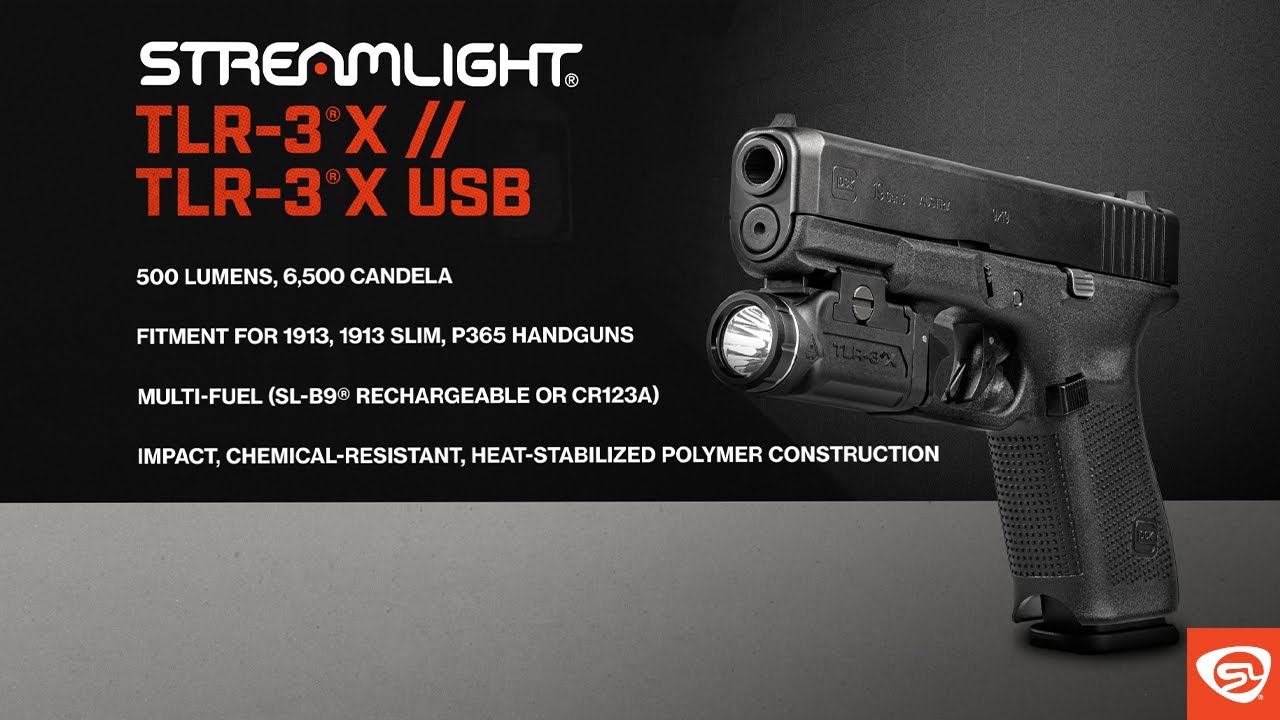 Streamlight&reg; TLR-3&reg;X: Multi-Fuel, Polymer, Rail Mounted Light