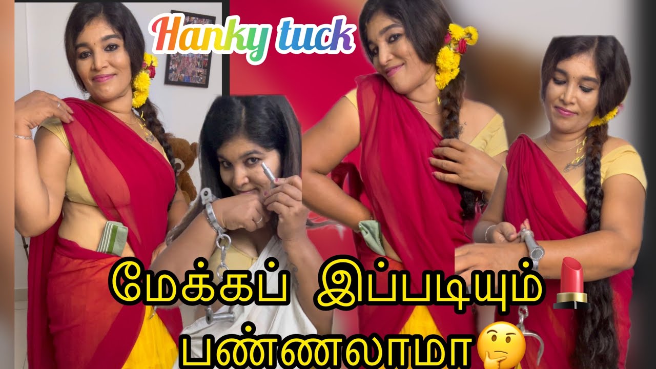 மேக்கப் இப்படியும்💄போடலாம🤔|HANKY TUCKING🫣|HANDCUFF#subscribe #support