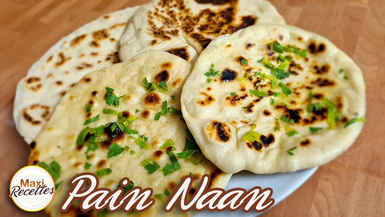 Pain Naan Nature et Fromage - Recette Facile de Pain Indien