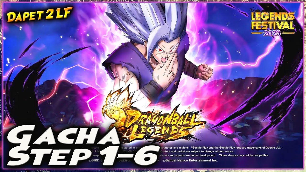 GACHA STEP 1-6 GOHAN BEAST LF (Ultimate Gohan) LEGEND FEST 2023 🔥 Dragon Ball Legends