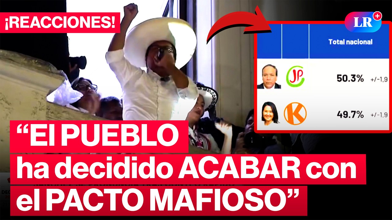 🔴As&iacute; REACCION&Oacute; S&Aacute;NCHEZ al CONTEO R&Aacute;PIDO al 100% de TRANSPARENCIA: S&aacute;nchez 50,3% y Keiko 49,7%  | #LR