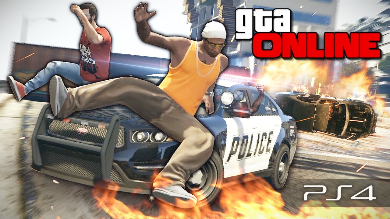 GTA 5 Online (PS4) - Безбашенный паркур! #106