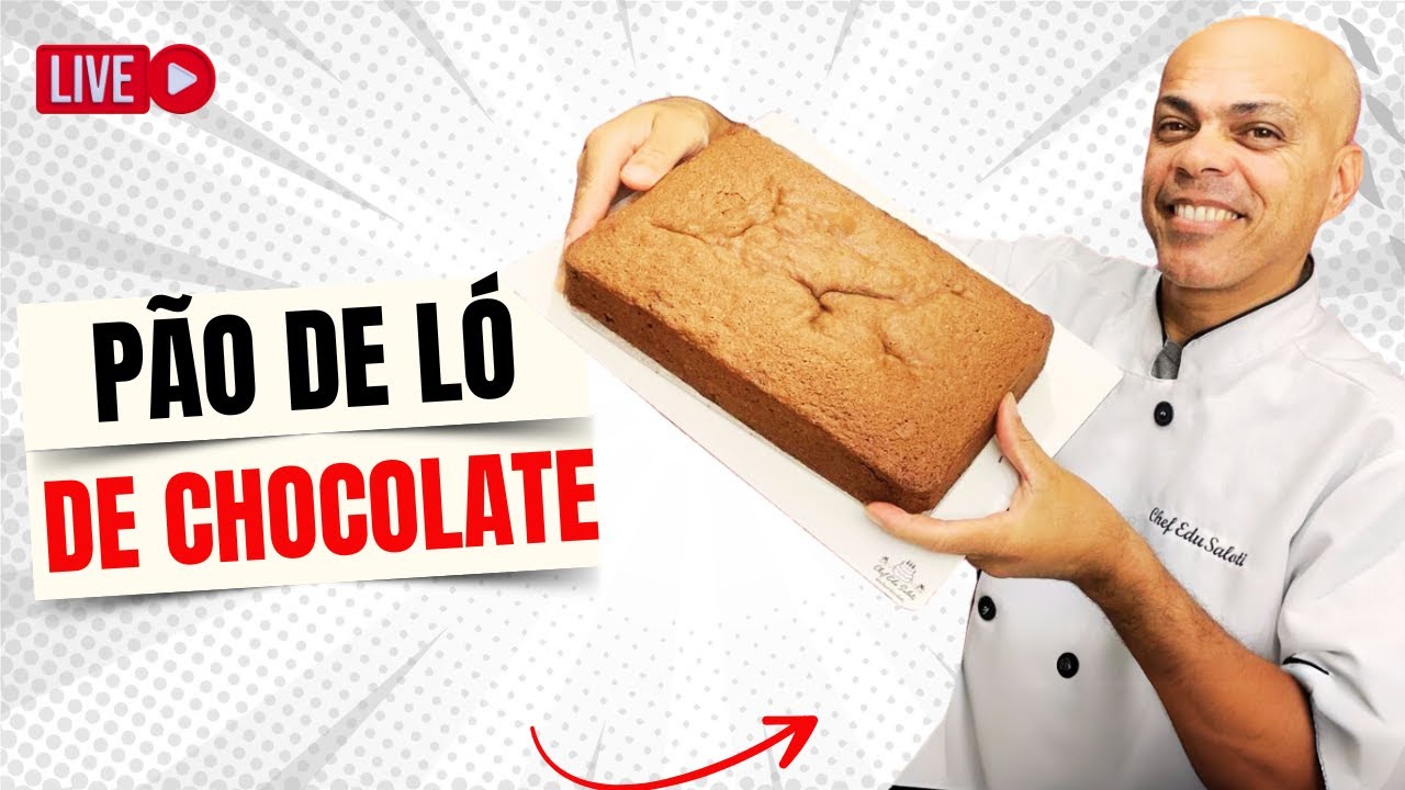 🔥Pão de Ló Chocolate Para Bolo de 50 Fatias