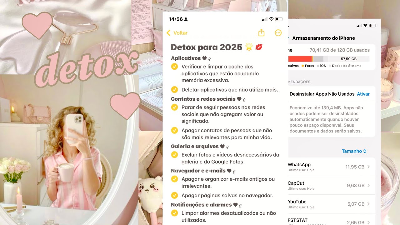 super detox no meu celular para 2025 – limpando e-mails, fotos e muito mais 💋