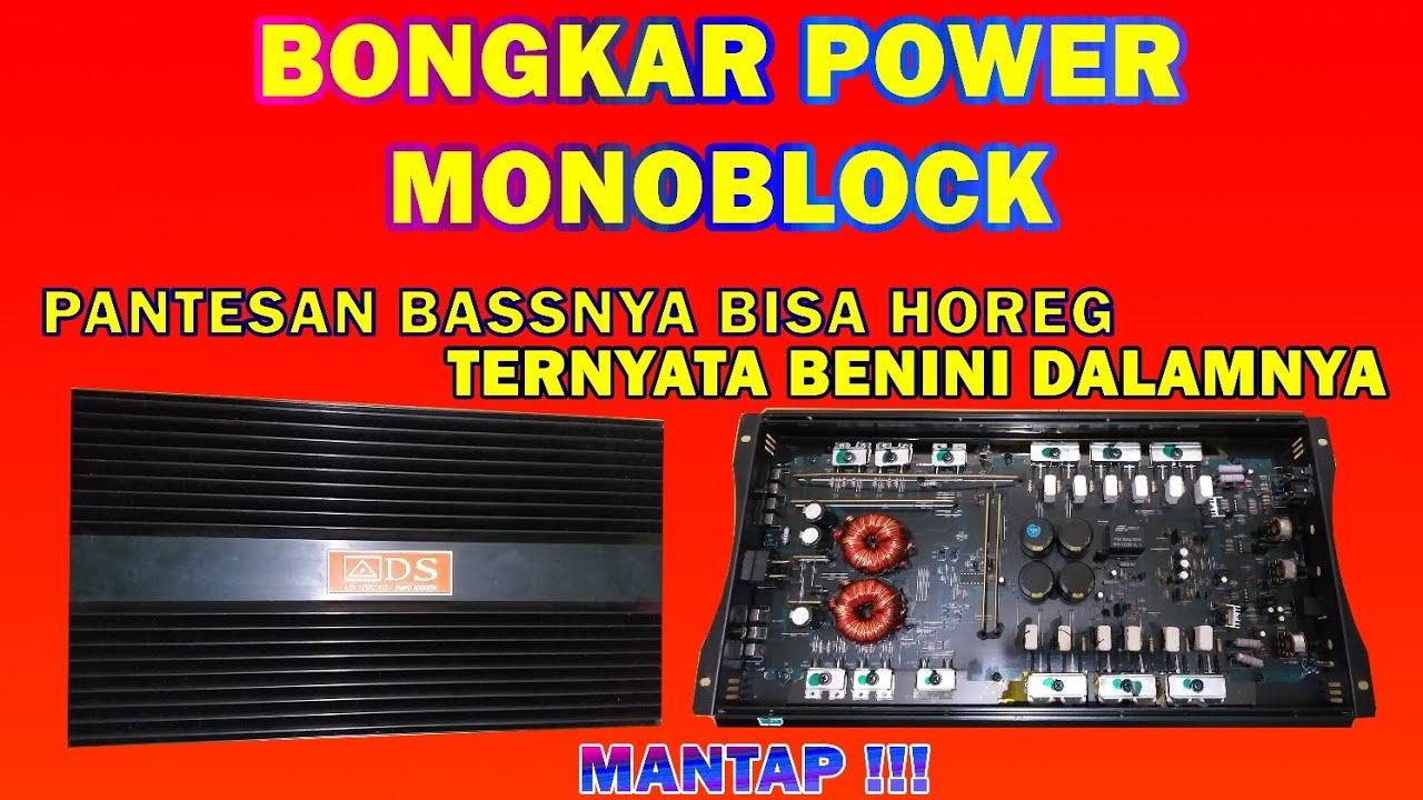 BONGKAR POWER MONOBLOCK ADS 1200 D, TIDAK KECEWA BELI POWER INI, POWERNYA BERTENAGA !!!