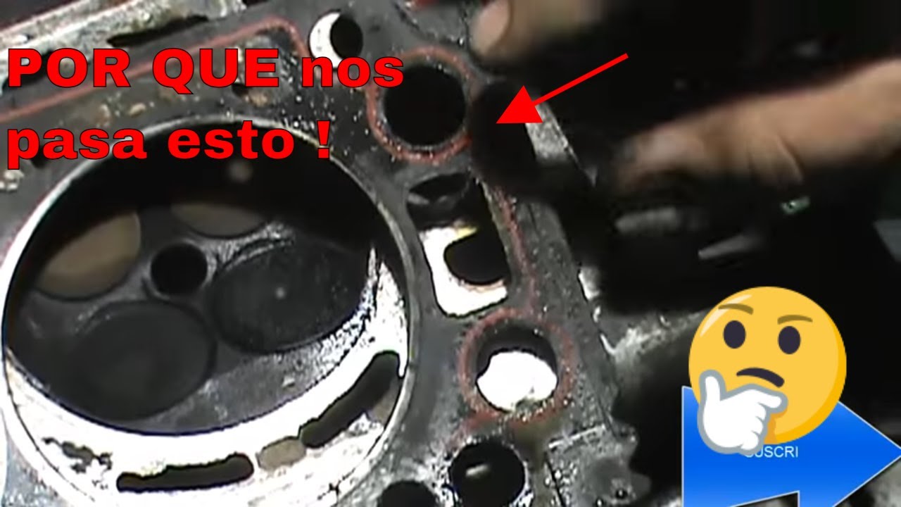 queme la junta de motor (donde)