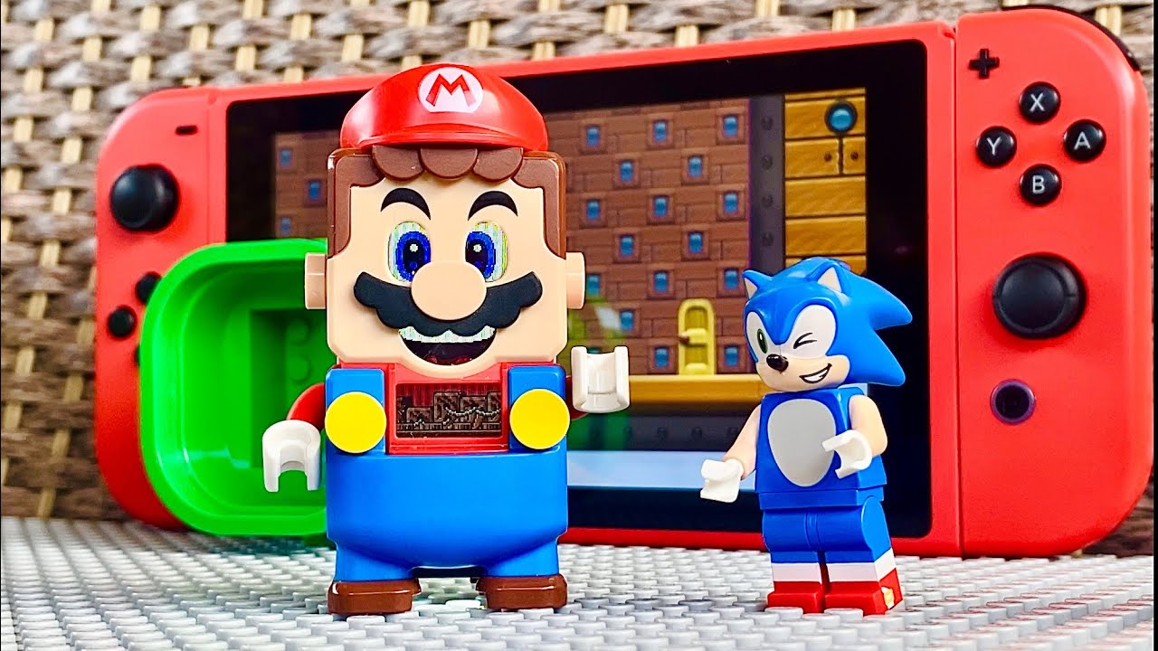 Lego Mario нужна помощь Lego Sonic, чтобы спасти Пич на Nintendo Switch! #legomario