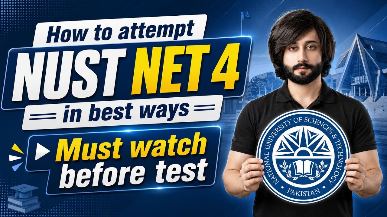 NUST NET 4 Last Day Study Plan I How to Solve NUST NET 4 Test I NUST NET Test Day Instructions I NET