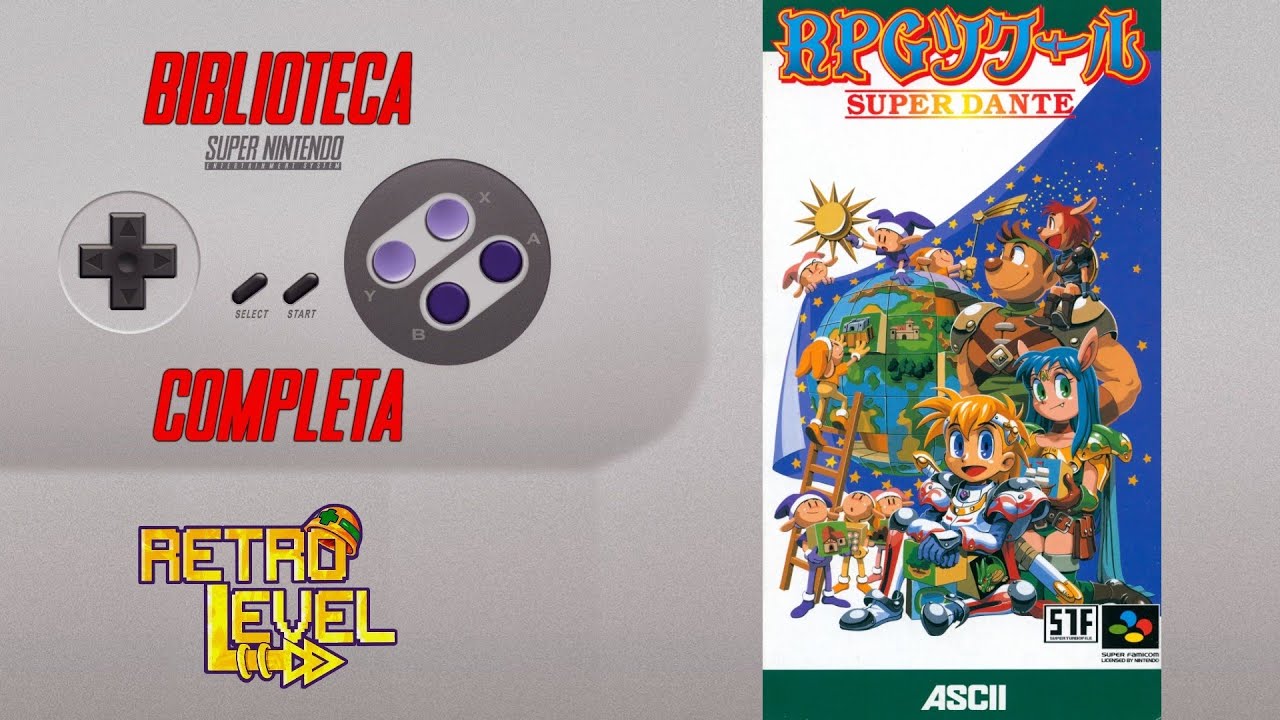 RPG Tsukuru: Super Dante (RPG Maker) - Biblioteca COMPLETA do Super Nintendo 