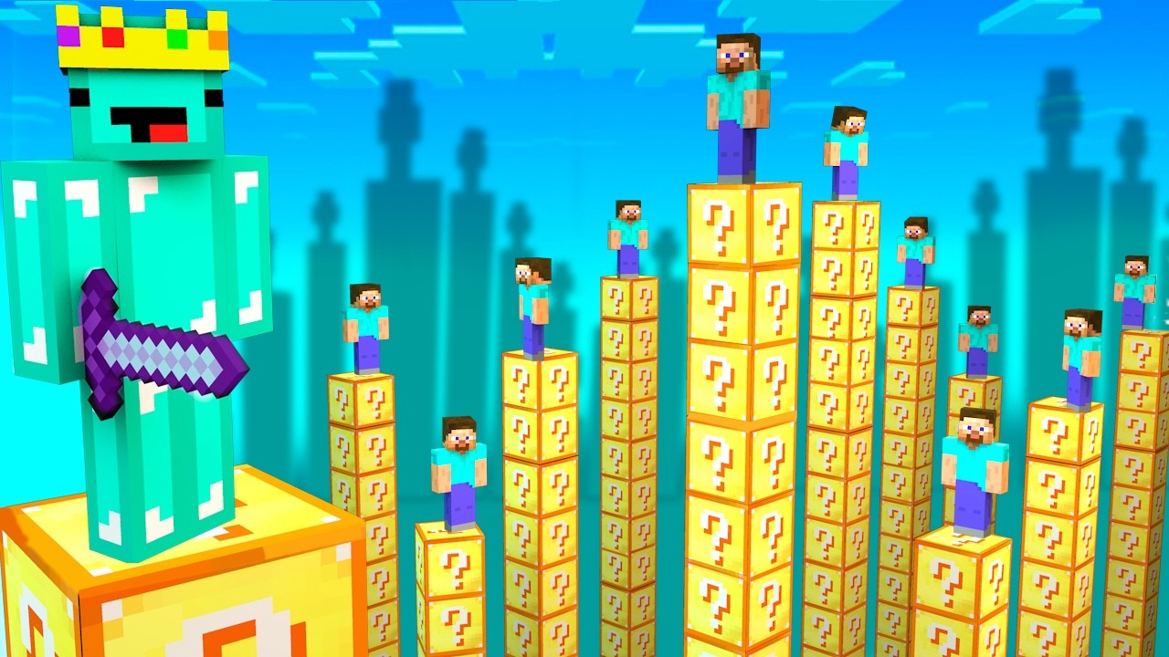 I Trapped 100 Players with LUCKY BLOCKS...