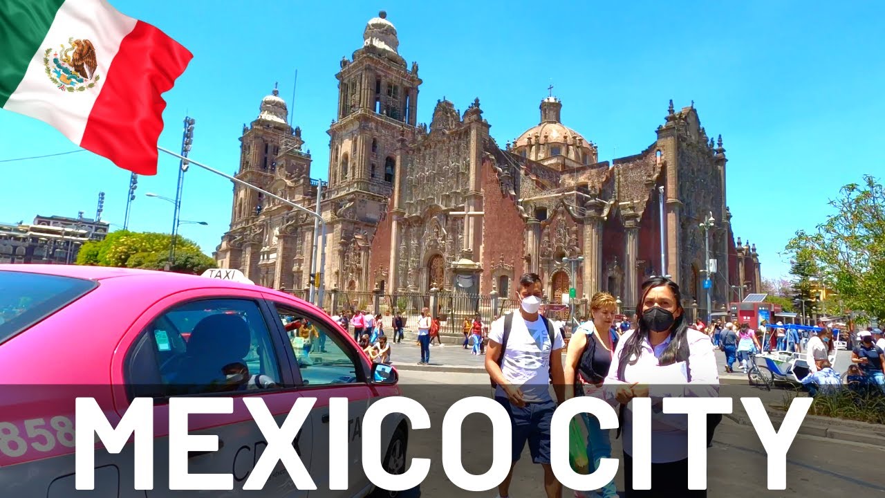 Mexico City Historical Center Walking Tour 2022 CDMX 4K Walk Travel Vlog