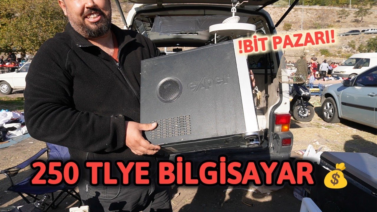 Sadece 250 TL’ye Bilgisayar! Kayseri Bit Pazarı’nda İnanılmaz Fiyatlar ve İnsan Manzaraları