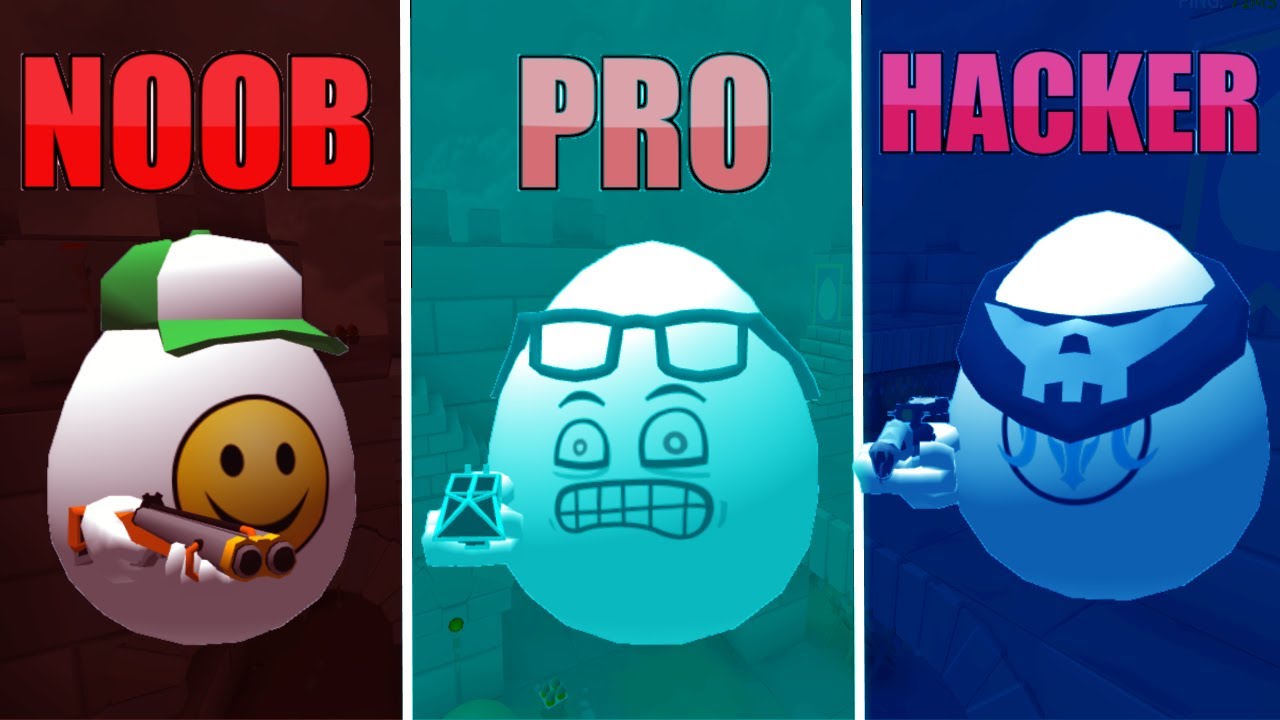 NOOB vs PRO vs HACKER in SHELL SHOCKERS!