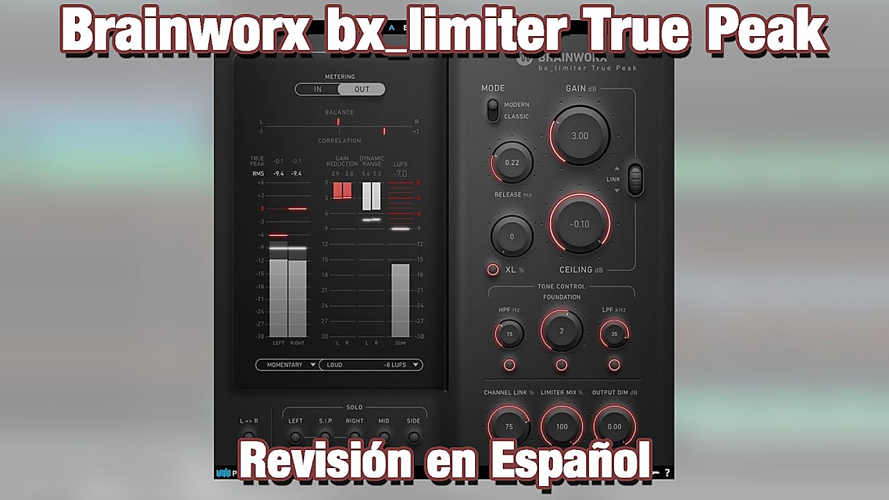 ⚡Brainworx bx_limiter True Peak⚡-Revisión en Español-