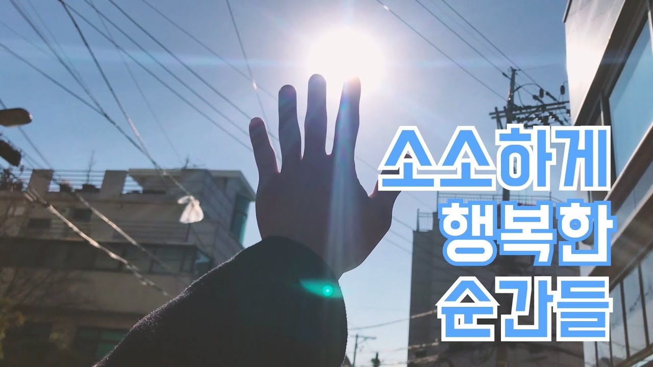 일상에서 느끼는 소소하게 행복한 순간들 -소확행- | 대처법