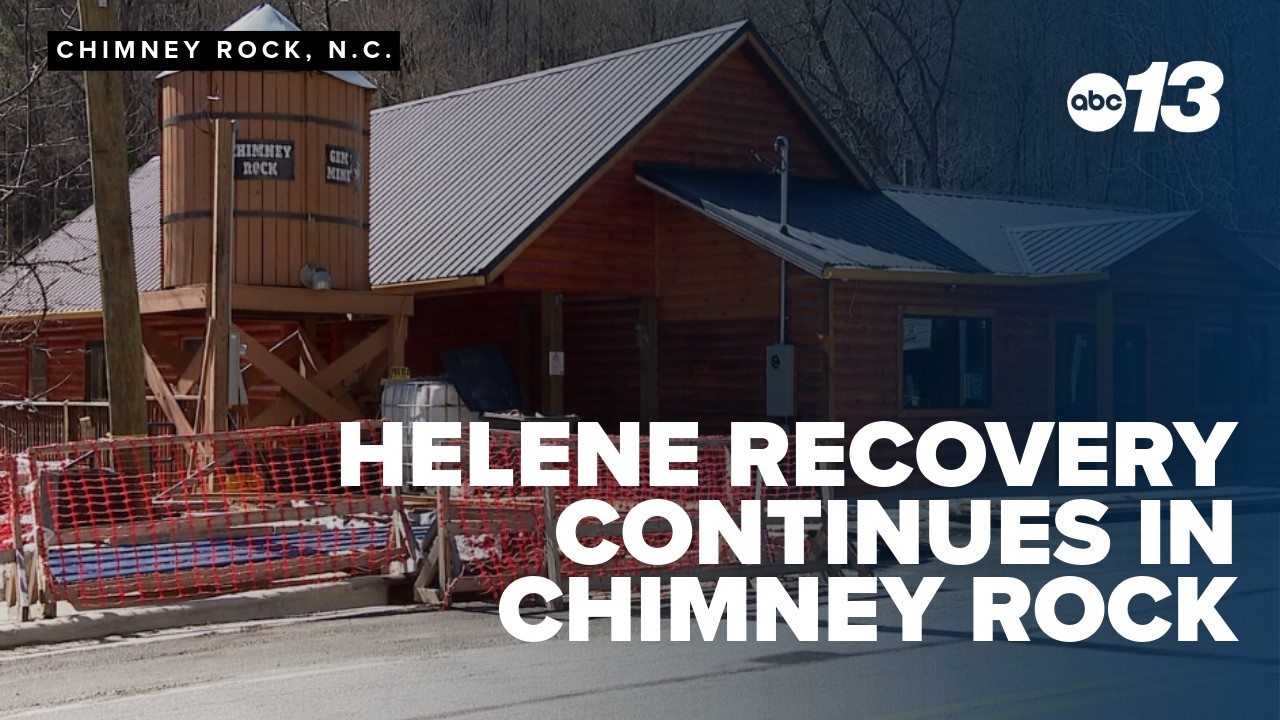 Helene recovery continues in Chimney Rock