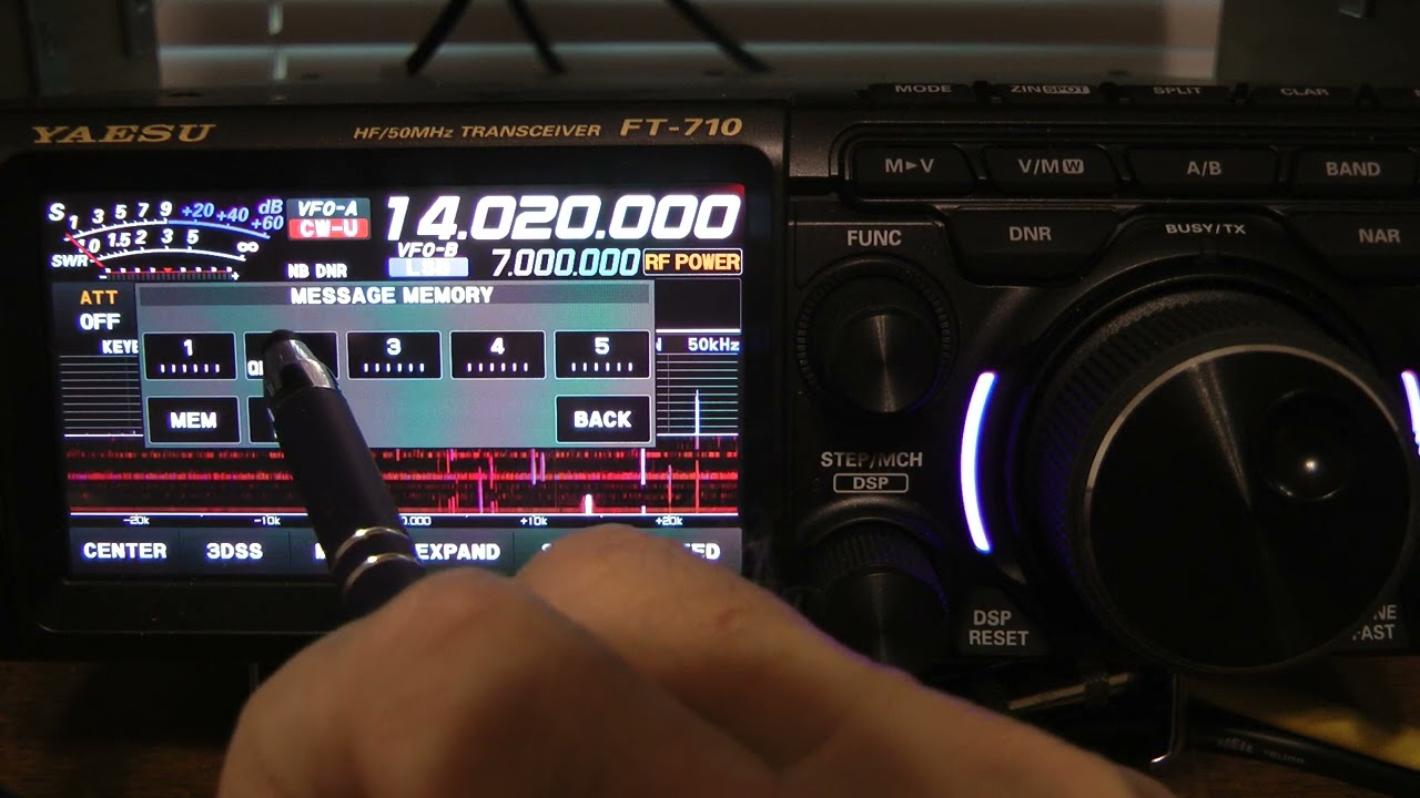 Yaesu FT-710 CW setup, APF, Morse Code