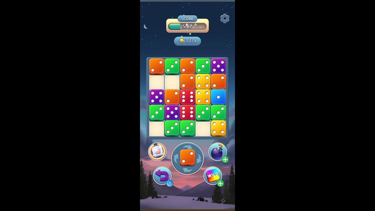 Dice Merge! (by MobilityWare) - free offline match 3 puzzle game for Android and iOS - gameplay.