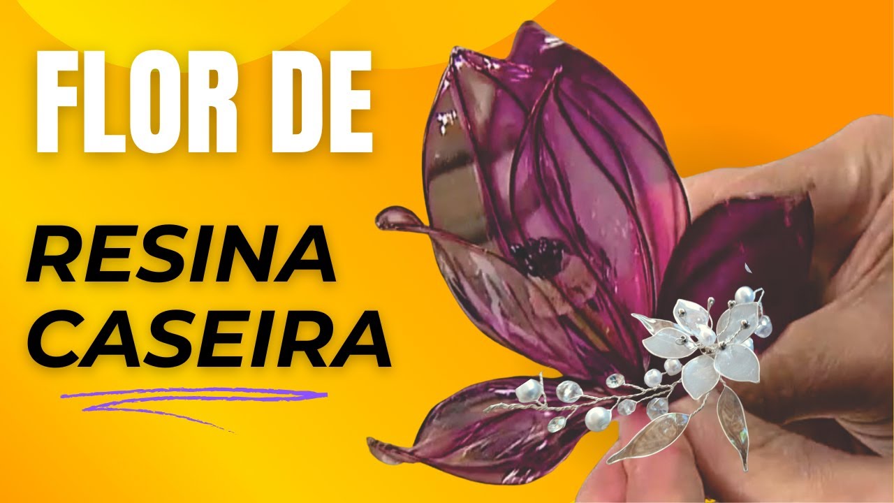 FLOR DE ARAME | flor de resina caseira e arame artesanato em casa