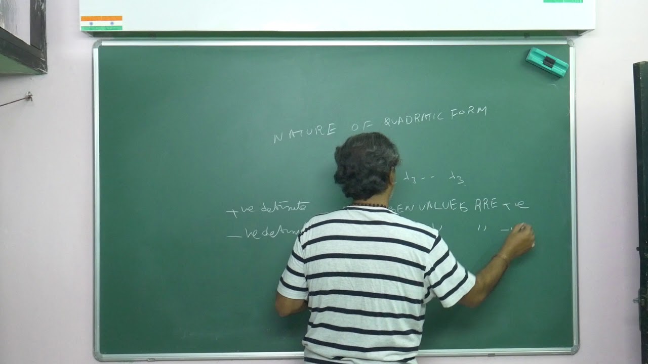 MATRICES-21/ NATURE OF QUADRATIC FORM By Dr BAPUJI PULLEPU (Dr BP)