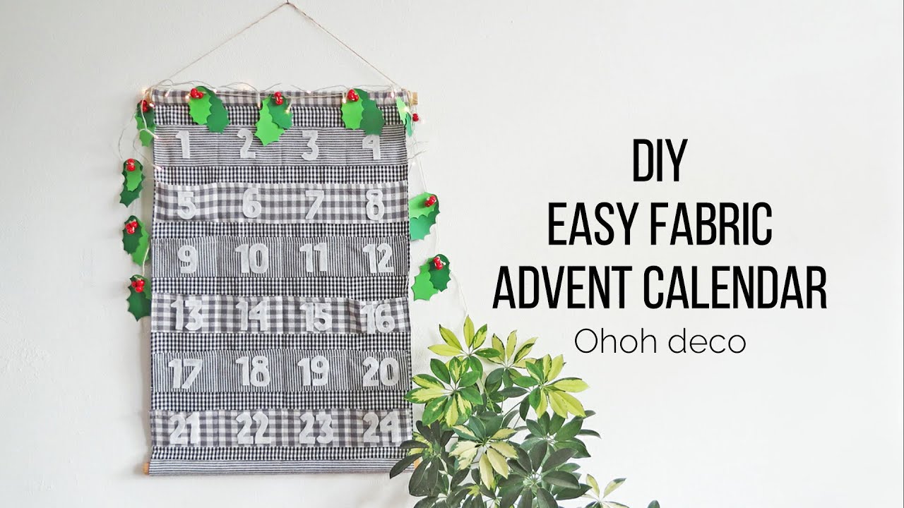 Fabric advent Calendar DIY