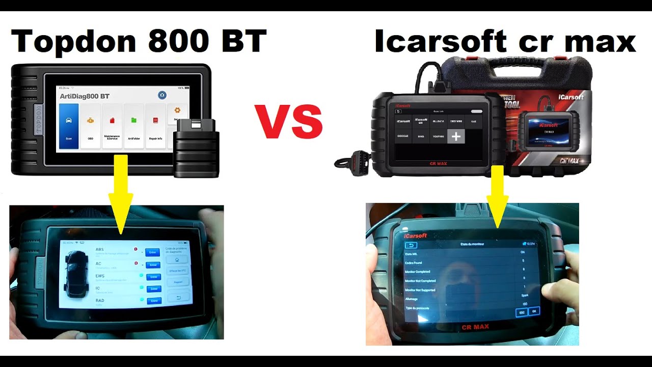Topdon 800 BT VS Icarsoft cr max какой выбрать? преимущество недостаток