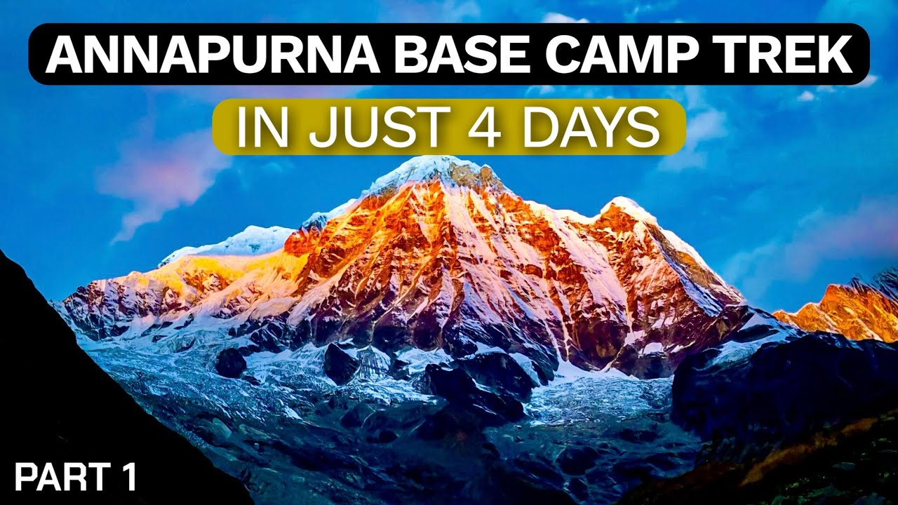 Annapurna Base Camp Trek in 4 Days | Oct 2025 | Without Package, Guide and Porter | Nepal